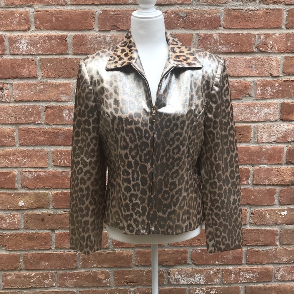 Leopard Metallic Jacket